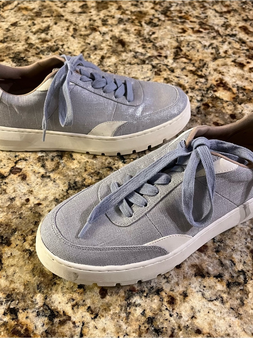 Vionic Light Blue Lace-Up Platform Sneakers